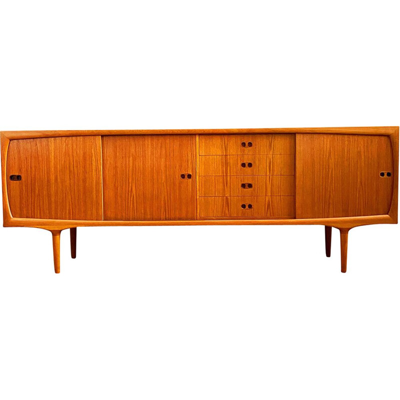 Mid Century Teak Sideboard, Credenza by Harry Østergaard for Randers, 1950s