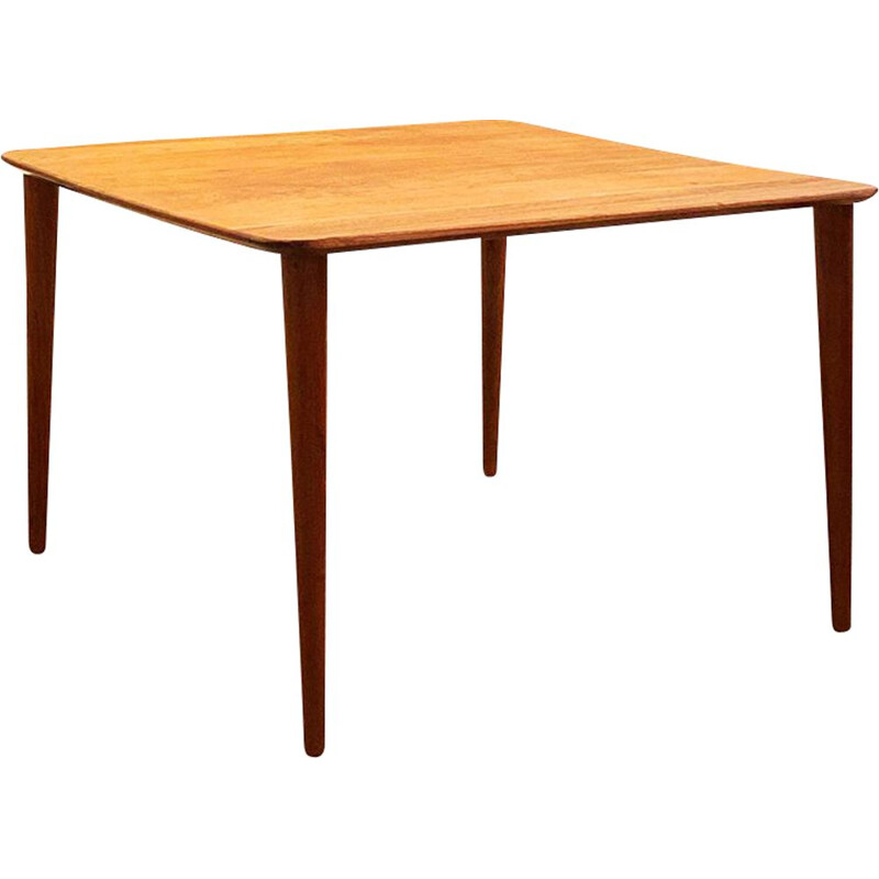 Tavolino vintage in teak di Peter Hvidt e Orla Mølgaard Nielsen per France et fils, 1950