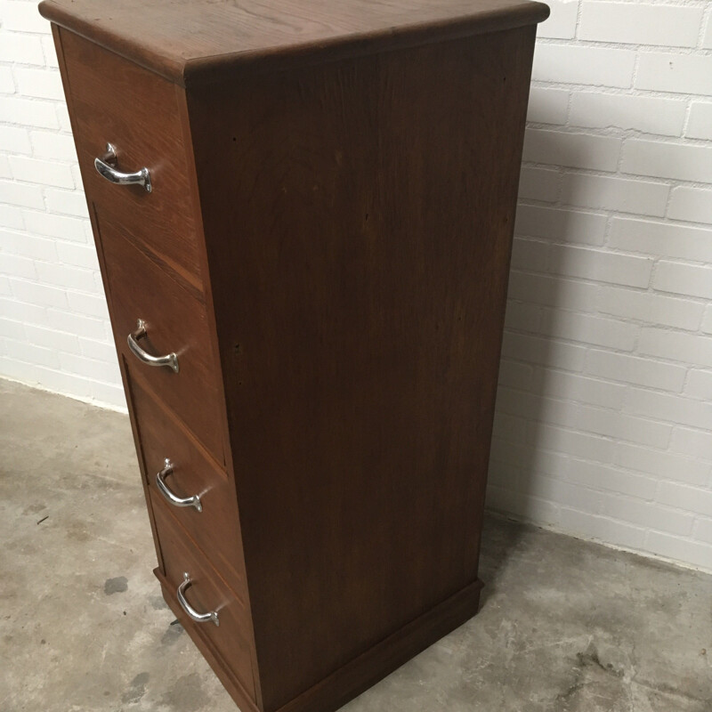 Vintage filing cabinet with 4 drawers