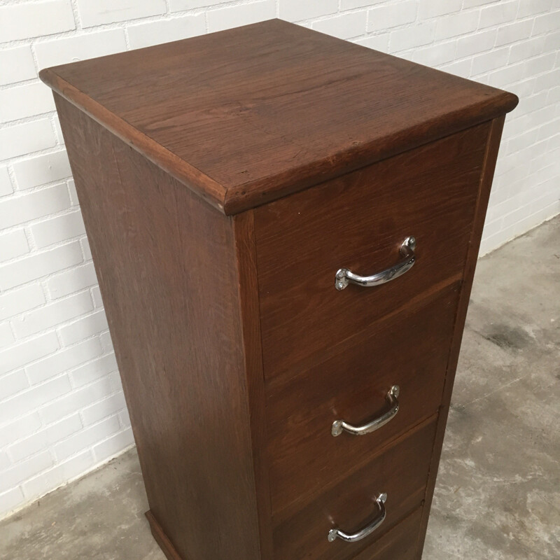 Vintage filing cabinet with 4 drawers