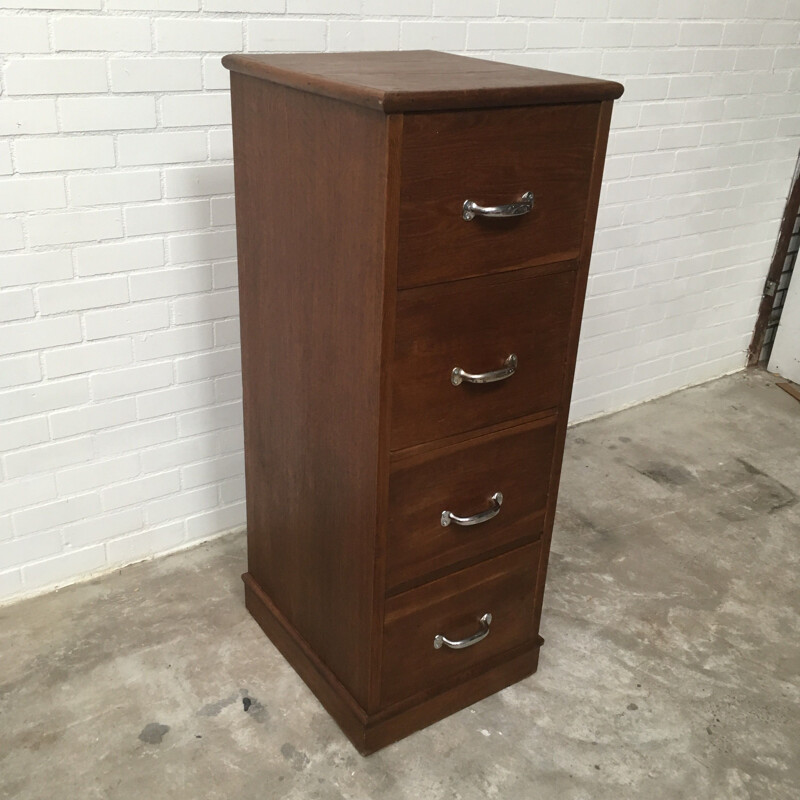 Vintage filing cabinet with 4 drawers