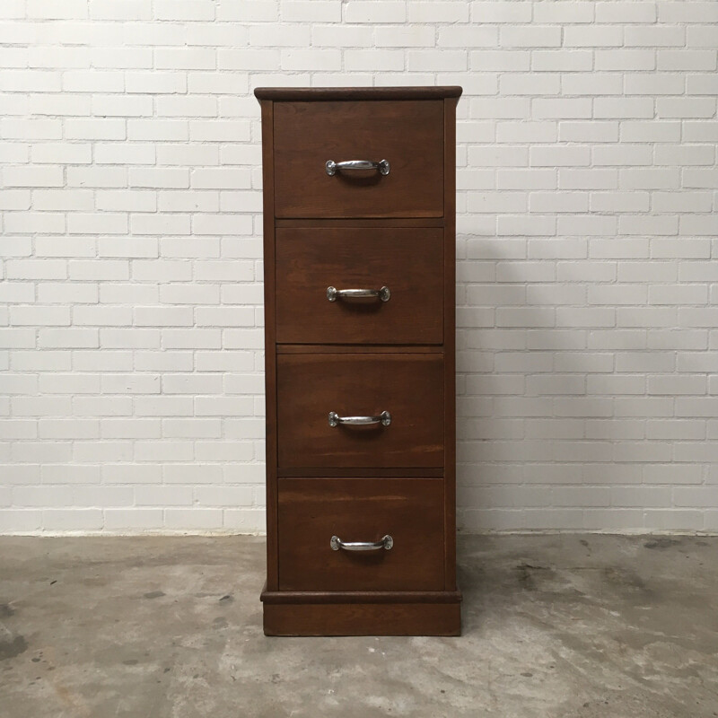 Vintage filing cabinet with 4 drawers