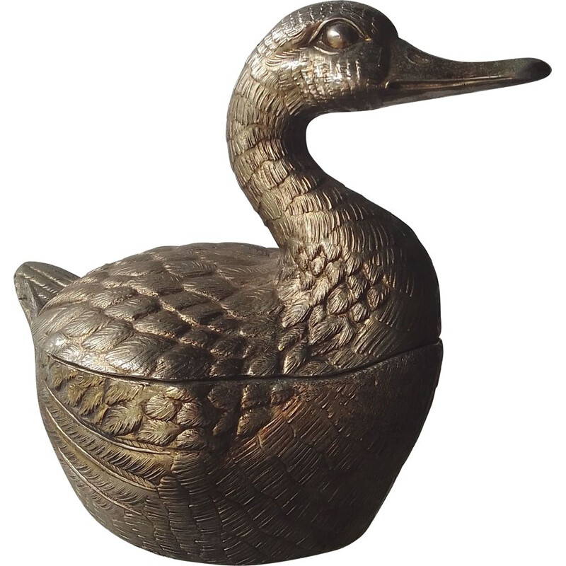 Vintage duck ice bucket by Mauro Maneti 