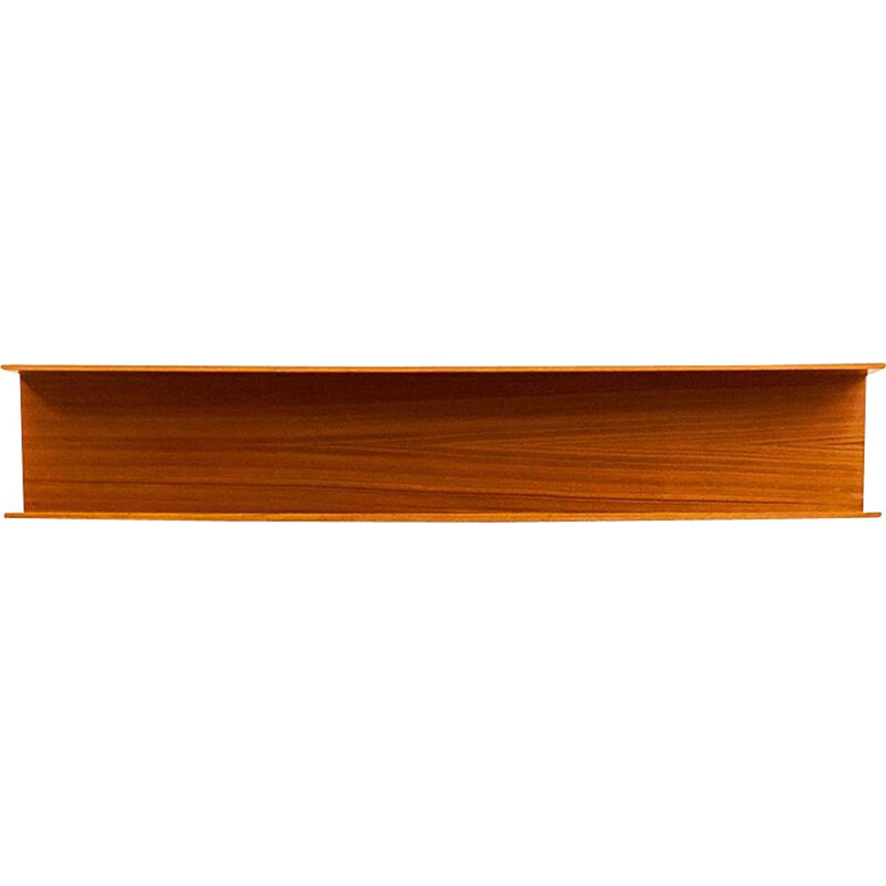 Mid-Century Teak Wall-Mounted Shelf by Walter Wirz for Wilhelm Renz 1960s