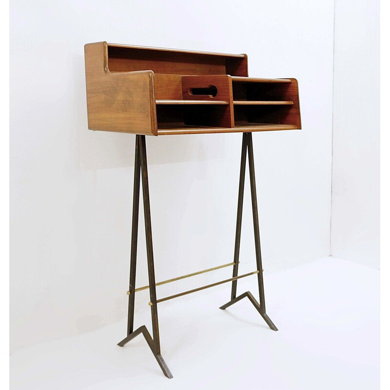Vintage console Furniture Factory Affine Shelvesi, Italy 1960s