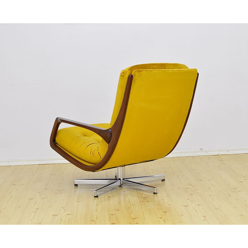 Vintage Swivel Armchair in velor 1960s