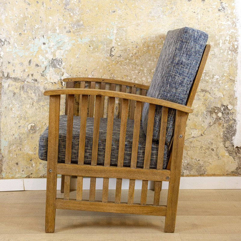 Vintage Teak Armchair, Scandinavian 1980s