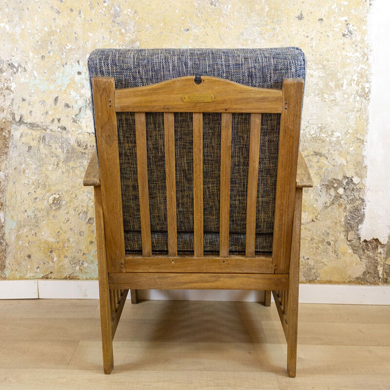 Vintage Teak Armchair, Scandinavian 1980s