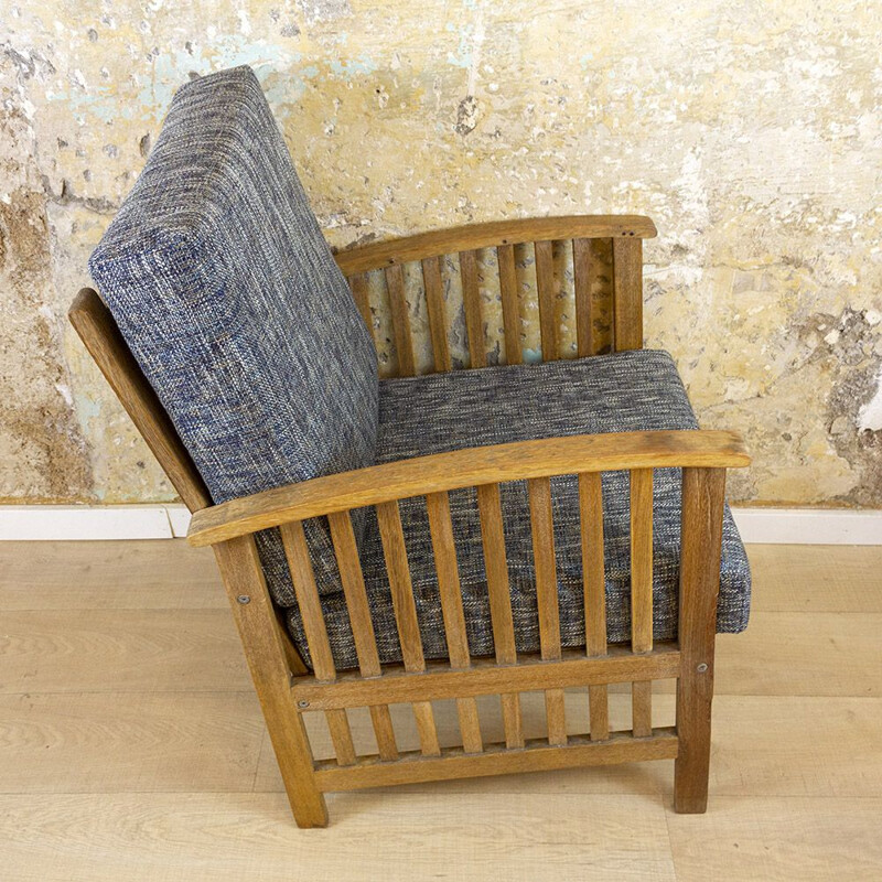 Vintage Teak Armchair, Scandinavian 1980s