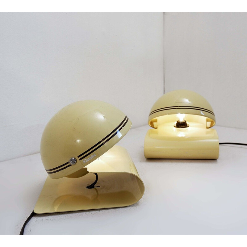 Pair of vintage desk lamp "Bugia" by Giuseppe Cornio for Harvey Guzzini 1970s