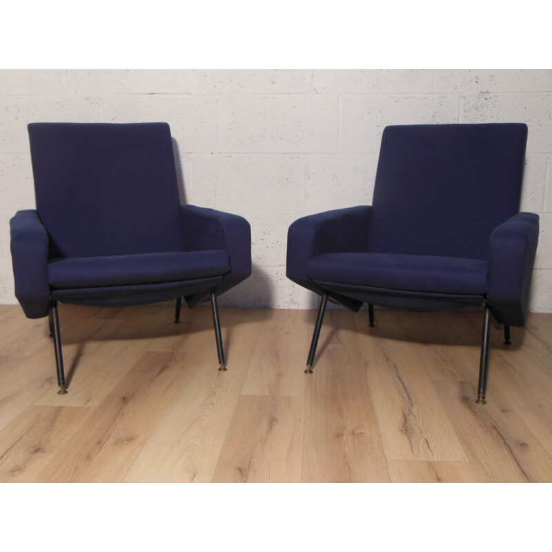 Pair of armchairs "G10" Pierre GUARICHE - 50s