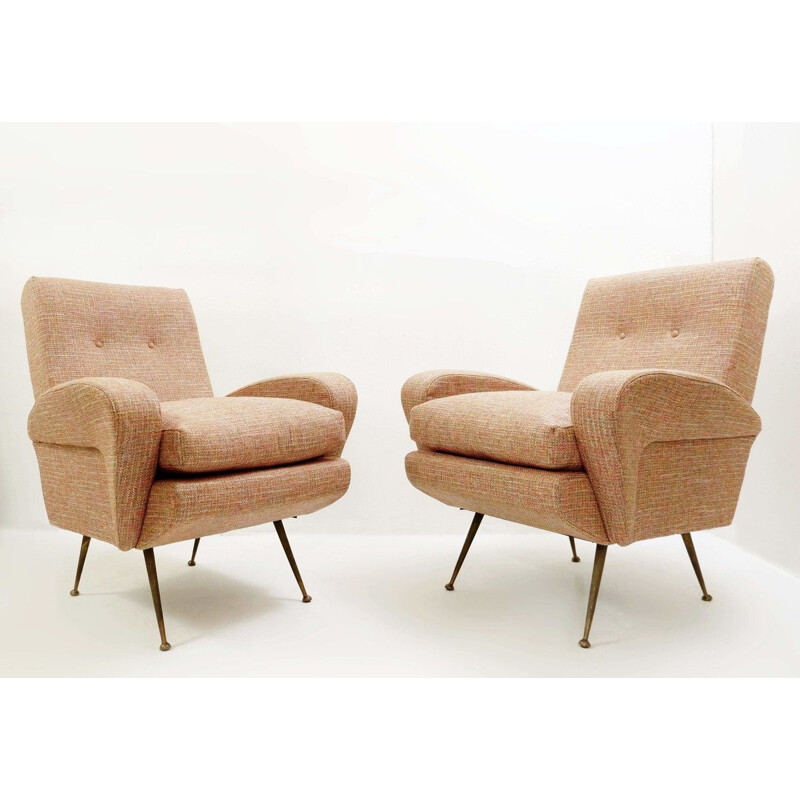 Pair of vintage armchairs, Italian 1950s