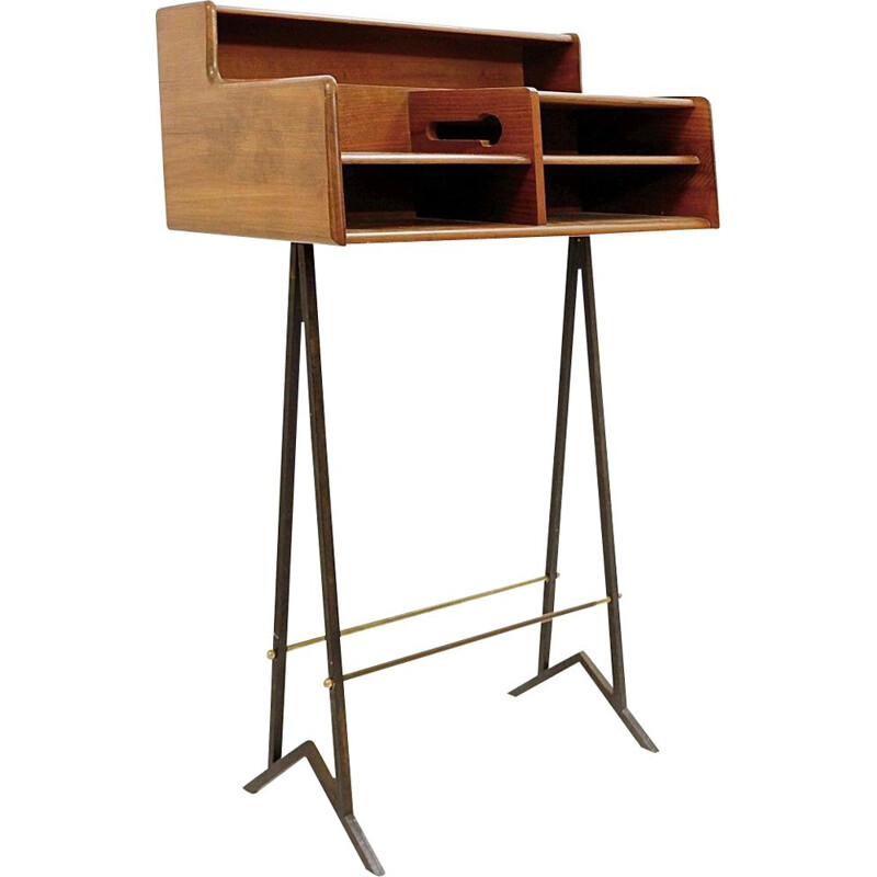 Vintage console Furniture Factory Affine Shelvesi, Italy 1960s