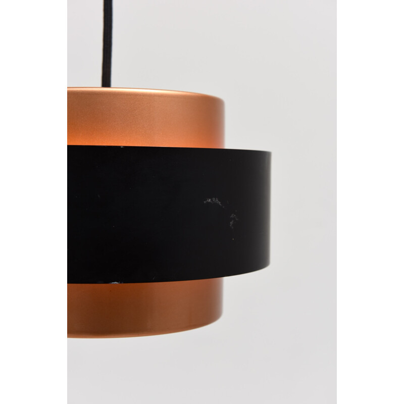 Fog & Morup "Juno" hanging lamp in copper and steel, Jo HAMMERBORG - 1960s