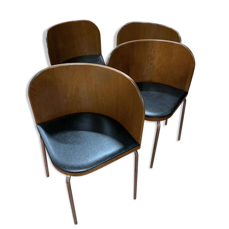Suite de 4 chaises vintage, Scandinaves