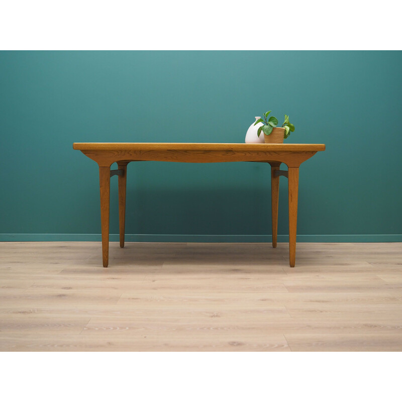 Vintage ash wood table, Denmark 1960