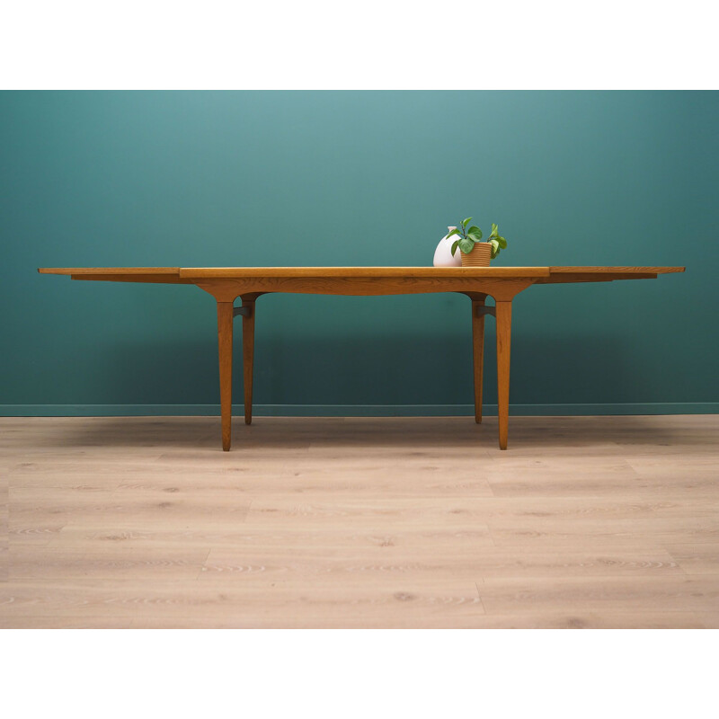 Vintage ash wood table, Denmark 1960