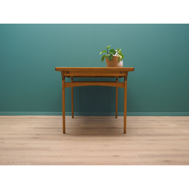 Vintage ash wood table, Denmark 1960