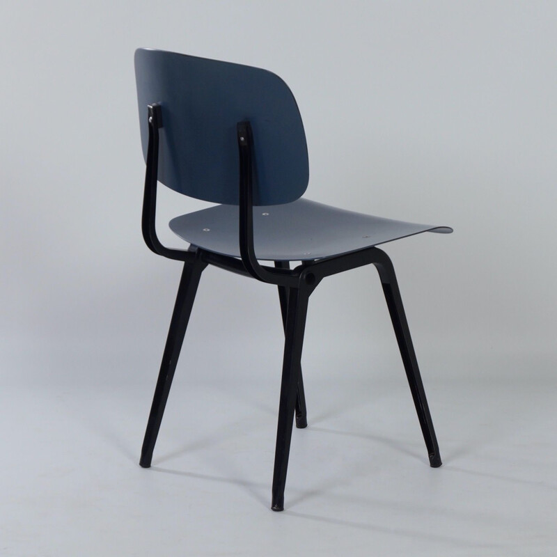 Vintage Blue Revolt Chair by Friso Kramer for Ahrend de Cirkel 1950s