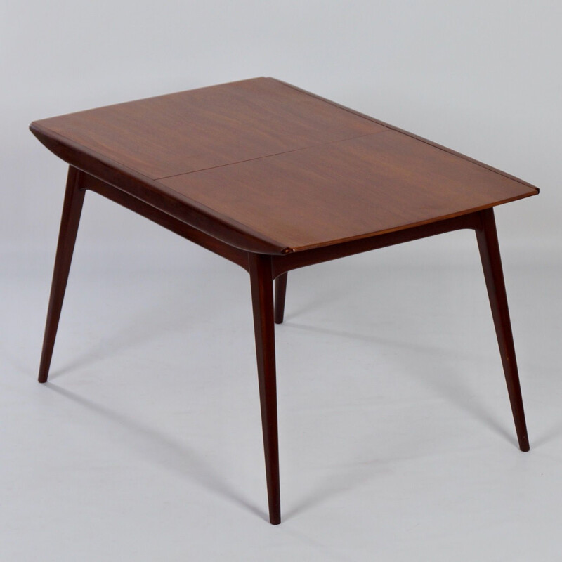 Table à manger vintage en teck par Louis van Teeffelen pour Wébé 1950