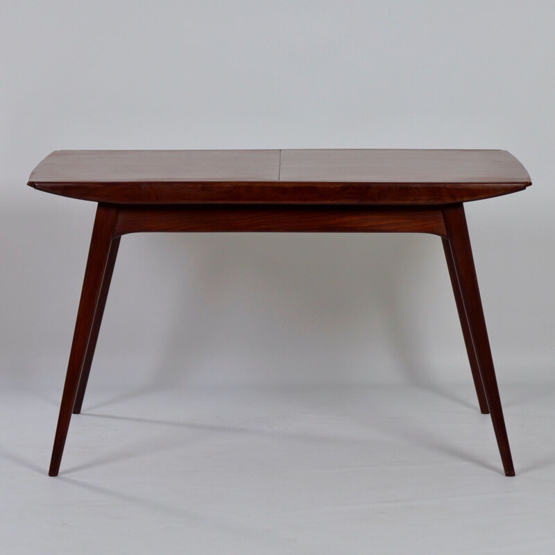 Vintage Teak Dining Table by Louis van Teeffelen for Wébé 1950s