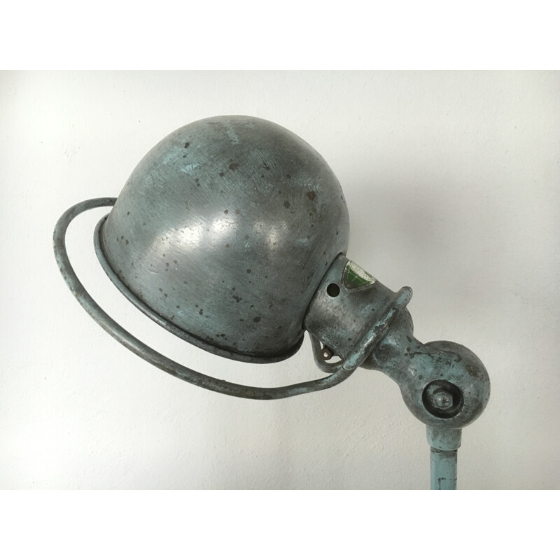 Lampe Jieldé industrielle en acier patine origine, Jean-Louis DOMECQ - 1950