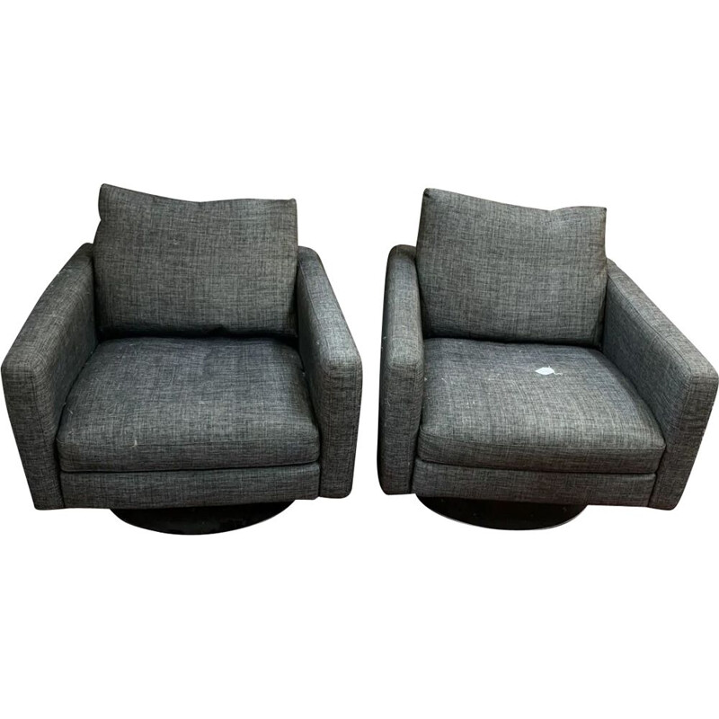 Pair of vintage armchairs Natuzzi, Italy