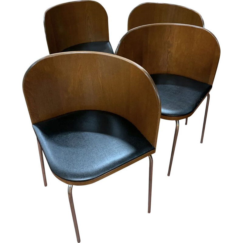 Set of 4 vintage chairs, Scandinavian