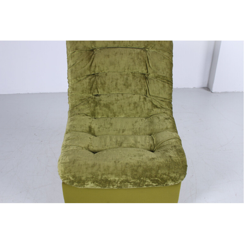 Vintage sofa moss green 1960s