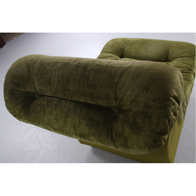 Vintage sofa moss green 1960s