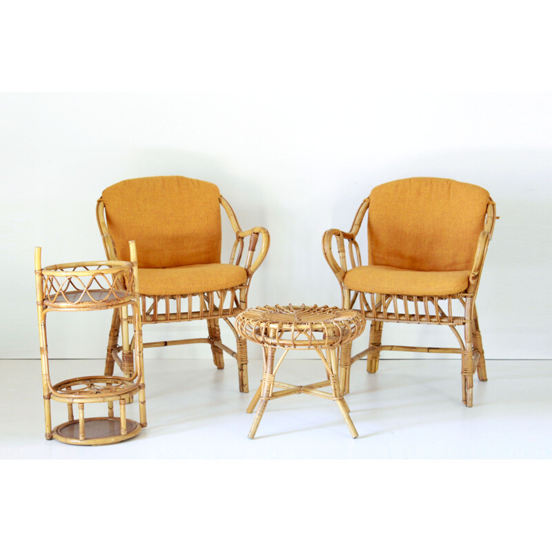 Vintage Garden Set in bamboo 1960s