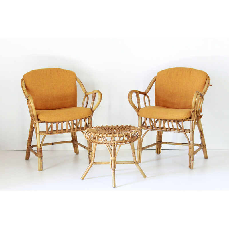 Vintage Garden Set in bamboo 1960s