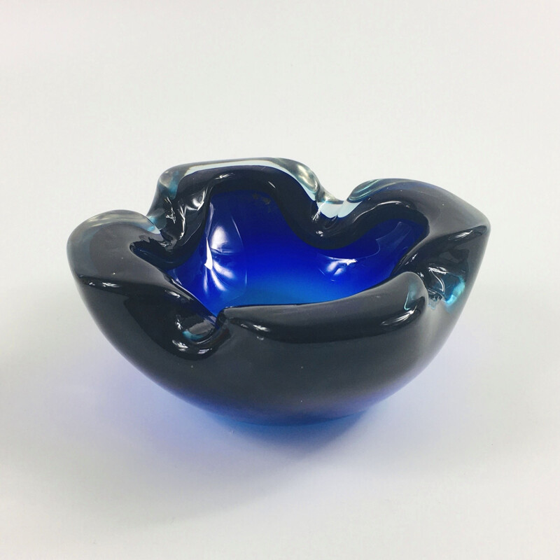 Vintage Murano Glass Ashtray, Italy 1960s