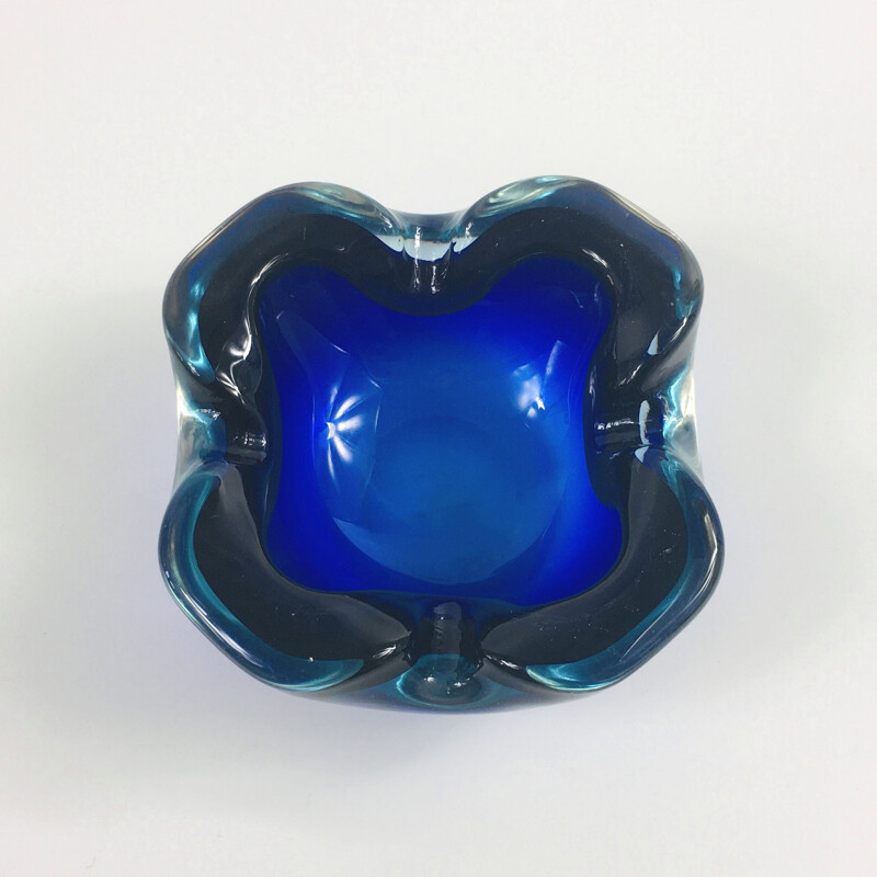 Vintage Murano Glass Ashtray, Italy 1960s