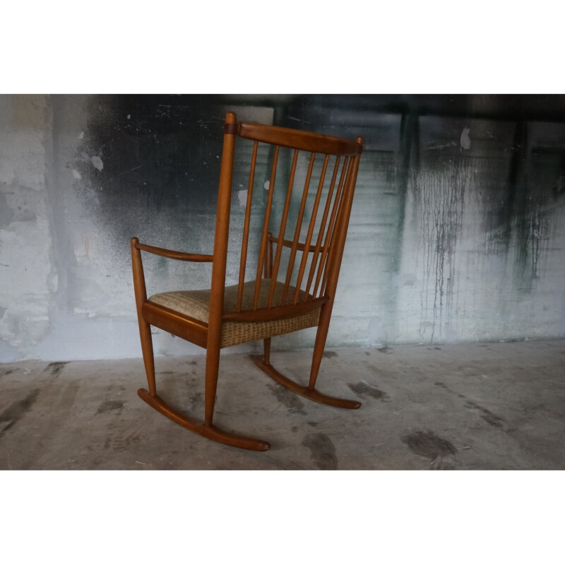 Vintage Rocking Chair by Niels Eilersen 1950s