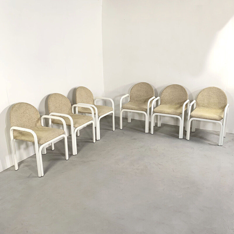 Set of 6 vintage Orsay Armchairs by Gae Aulenti for Knoll 1970s