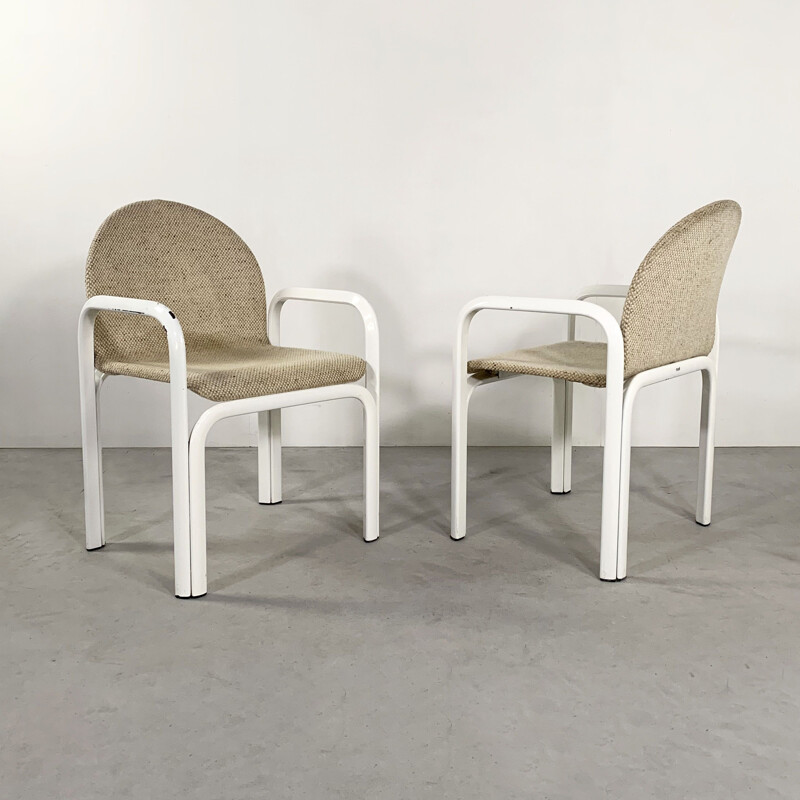 Set of 6 vintage Orsay Armchairs by Gae Aulenti for Knoll 1970s