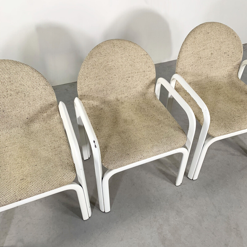 Set of 6 vintage Orsay Armchairs by Gae Aulenti for Knoll 1970s