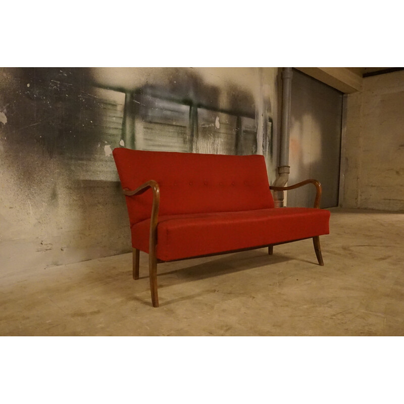 Vintage Sofa by Alfred Christensen for Slagelse Mobelværk 1940s