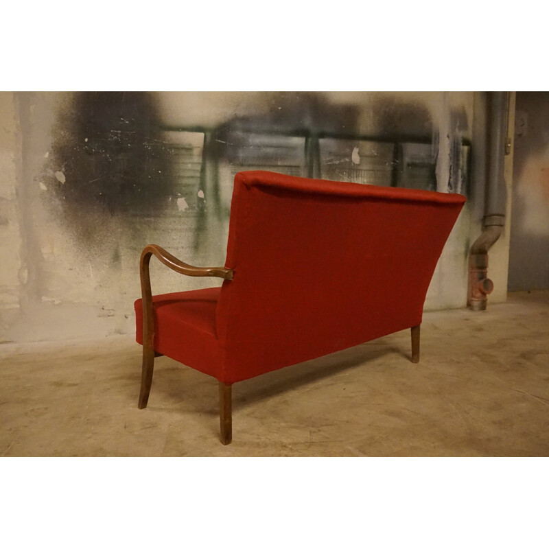 Vintage Sofa by Alfred Christensen for Slagelse Mobelværk 1940s