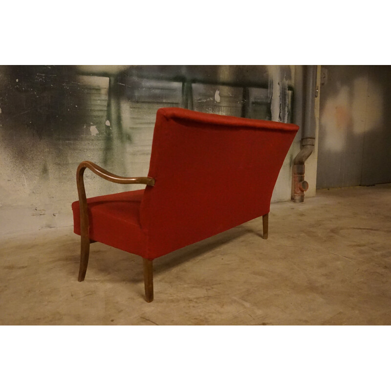 Vintage Sofa by Alfred Christensen for Slagelse Mobelværk 1940s