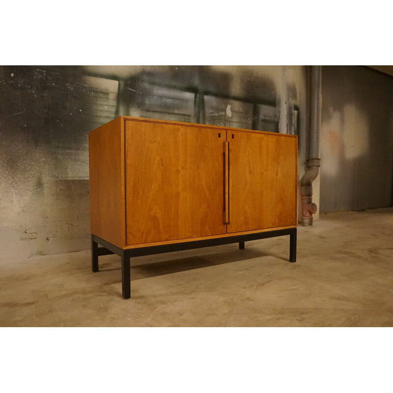 Cabinet de bar vintage en teck de Sigvard Bernadotte & Acton Bjorn pour Atlas et Silkeborg Mobelfabrik 1960