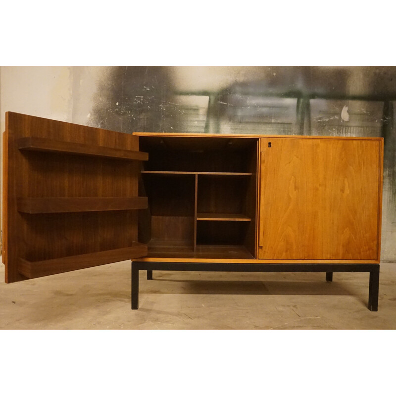 Vintage Teak Bar Cabinet by Sigvard Bernadotte & Acton Bjorn for Atlas and Silkeborg Mobelfabrik 1960s