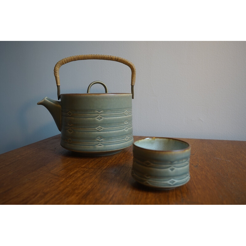 Pair of vintage Teapot & Sugar Bowl by Jens Harald Quistgaard for Bing & Grondahl & Nissen 1960s