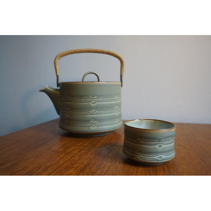 Pair of vintage Teapot & Sugar Bowl by Jens Harald Quistgaard for Bing & Grondahl & Nissen 1960s