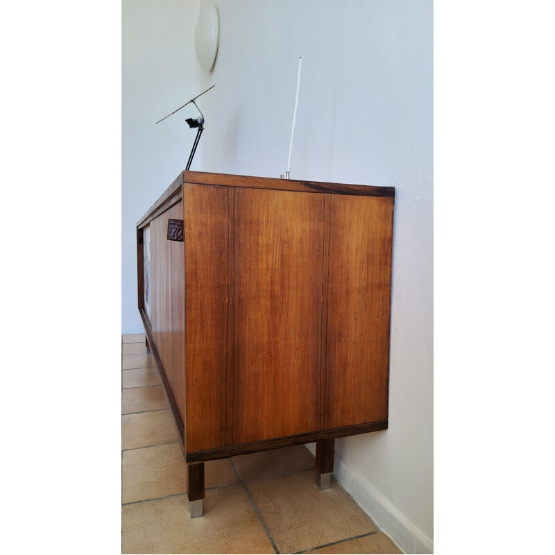 Vintage sideboard with ceramic by Alfred Hendrickx