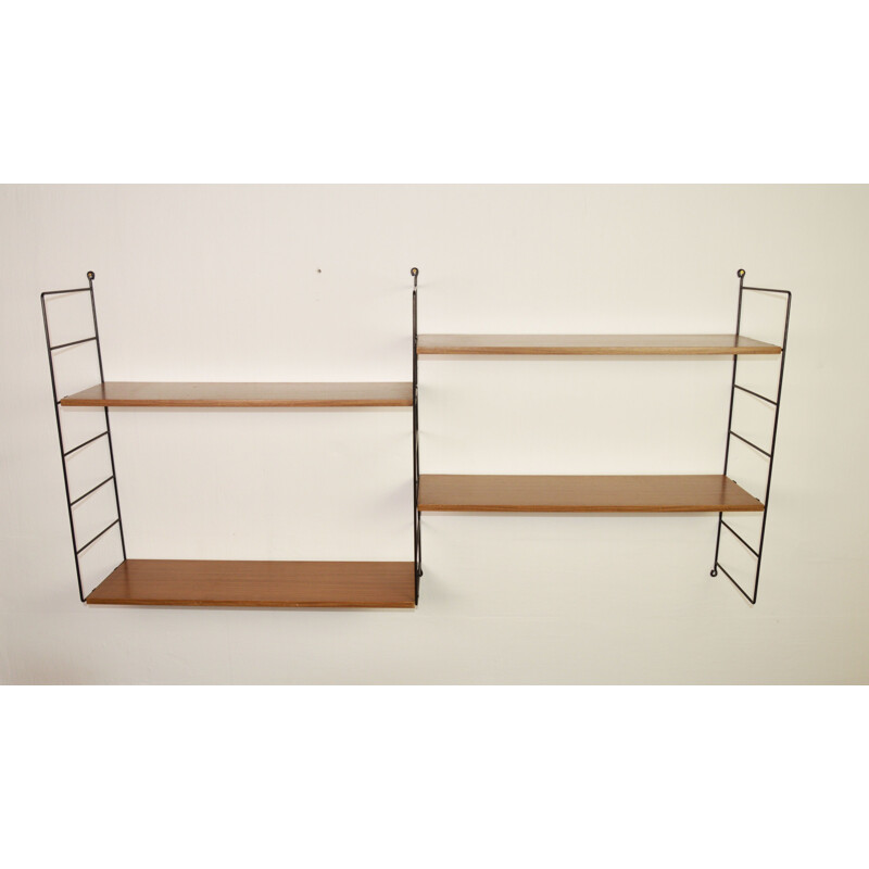 Vintage modular bookcase by Kajs & Nisse Strinning for String, Sweden 1960s