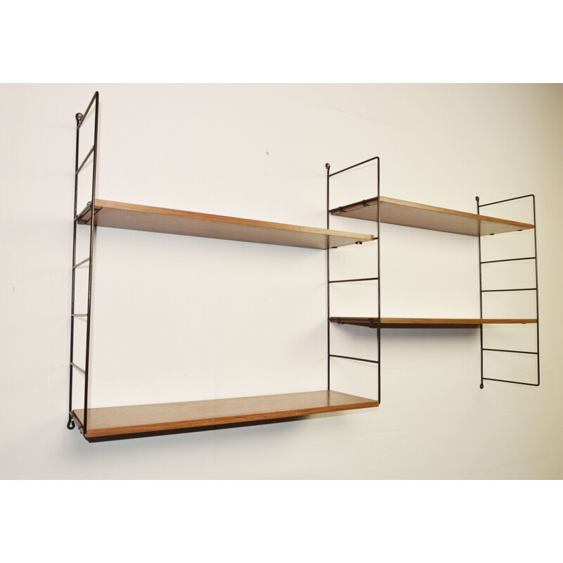 Vintage modular bookcase by Kajs & Nisse Strinning for String, Sweden 1960s