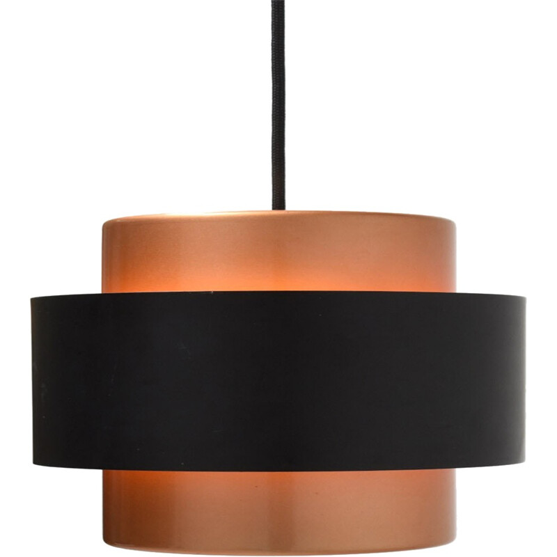 Fog & Morup "Juno" hanging lamp in copper and steel, Jo HAMMERBORG - 1960s