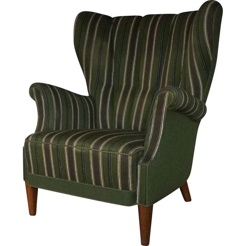 Vintage 8021 Easy Chair from Fritz Hansen 1940s